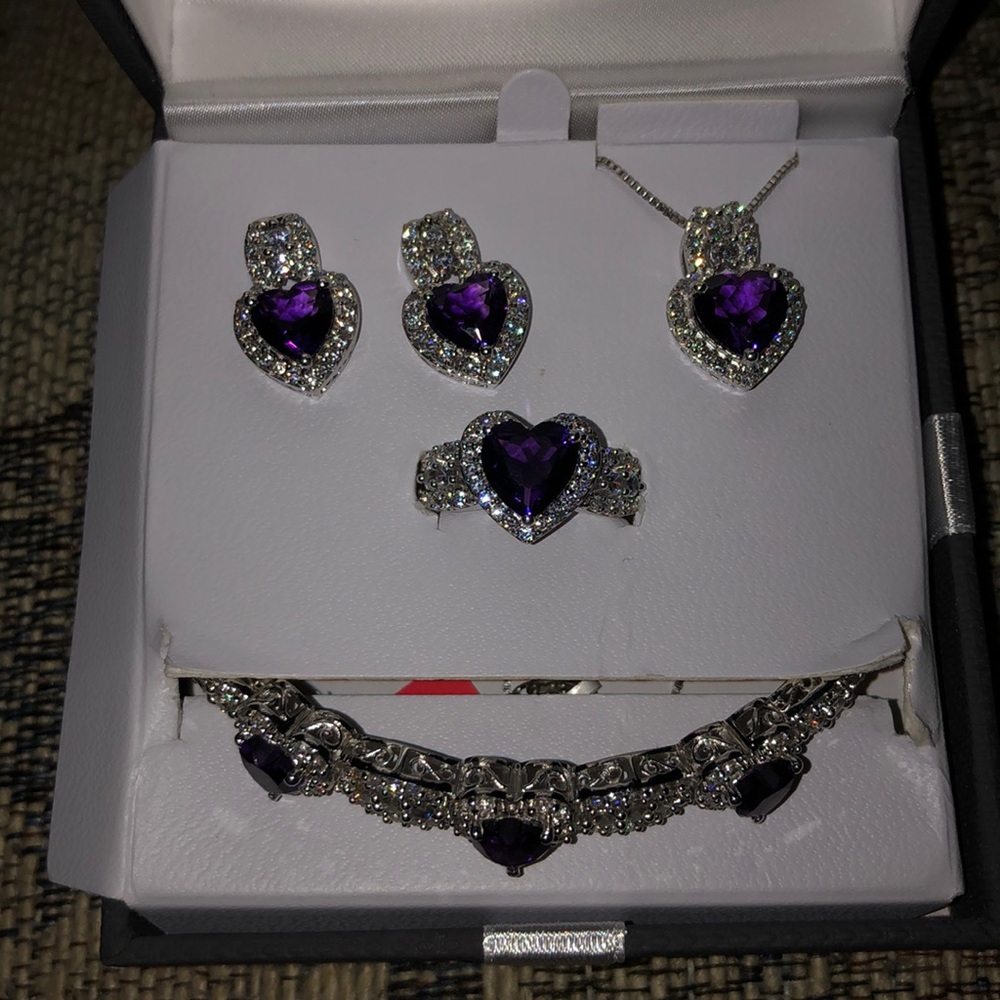 Amethyst jewelry set